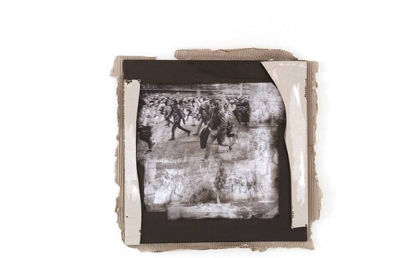 Toni Kleinlercher: fleeing refugee, 2015