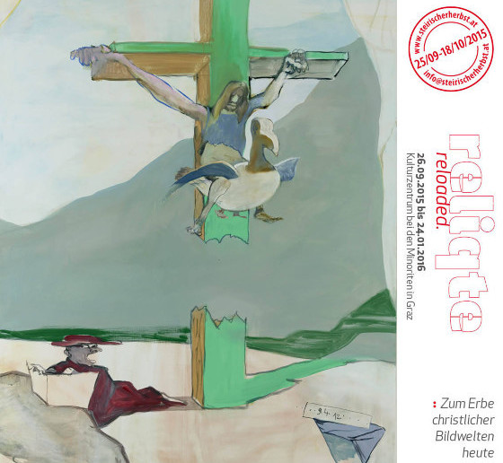 Siegfried Anzinger: Auferstehung I (Ausschnitt), 2012, Courtesy Benediktinerstift Admont, Museum für Gegenwartskunst