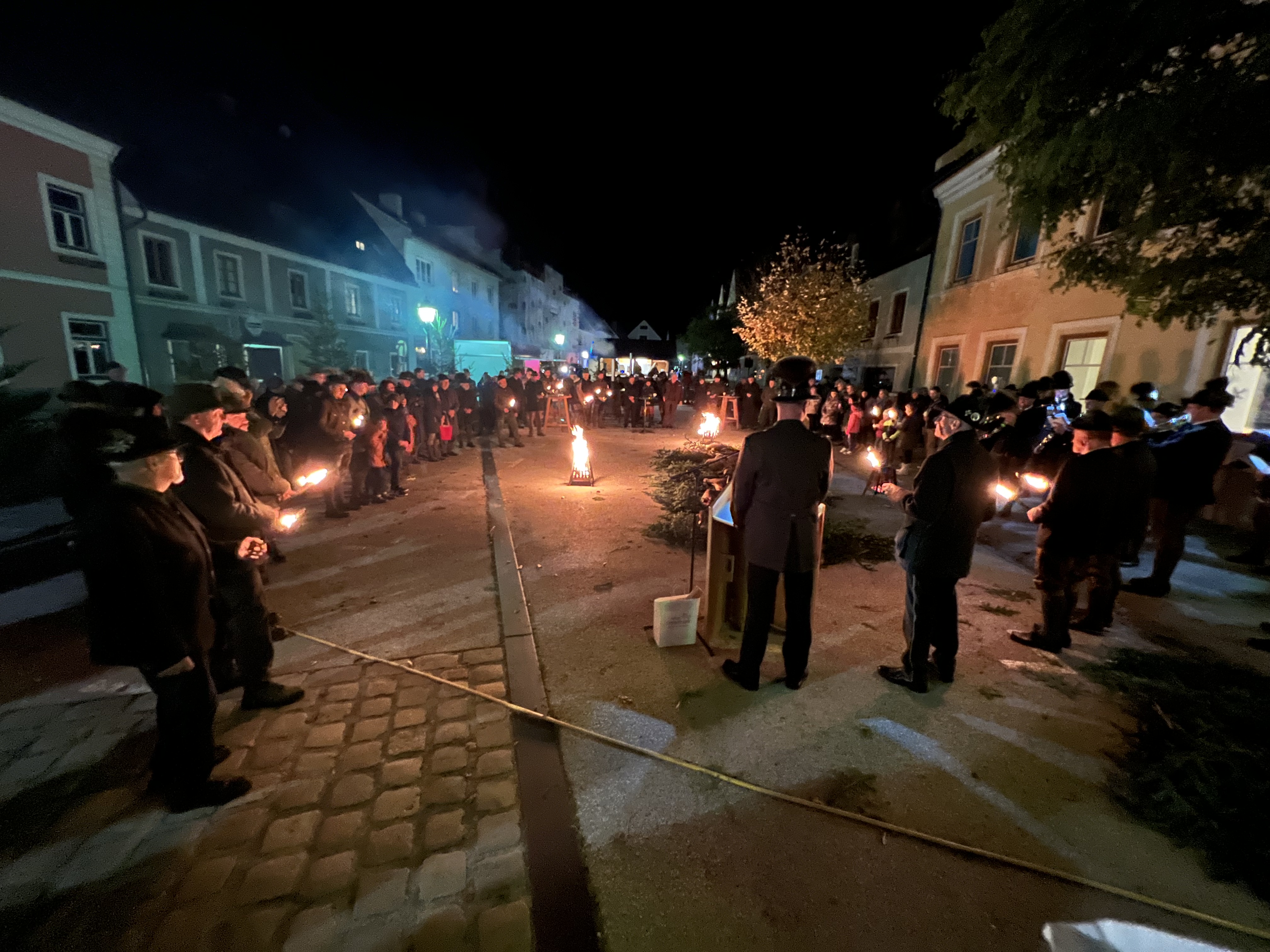 Hubertusfeier - Streckenmeldung und Segnung in St. Gallen / Ulrich Diel OSB